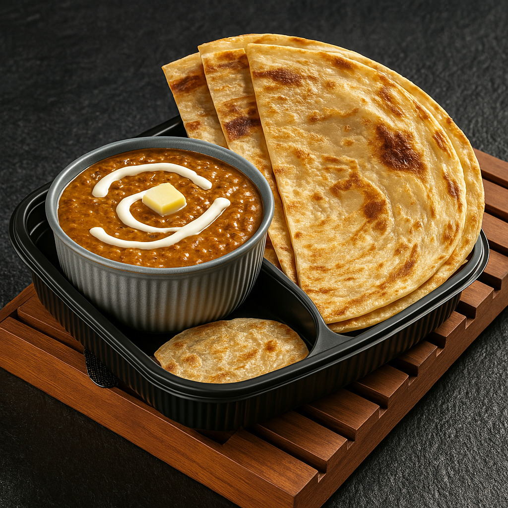 Dal Makhani with 4 Whole Wheat Chapati
